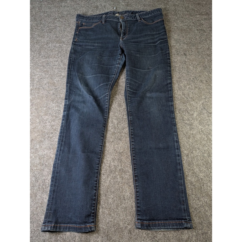 Banana Republic Petite Straight Leg Jeans Dark Wash Blue Denim Size 31P